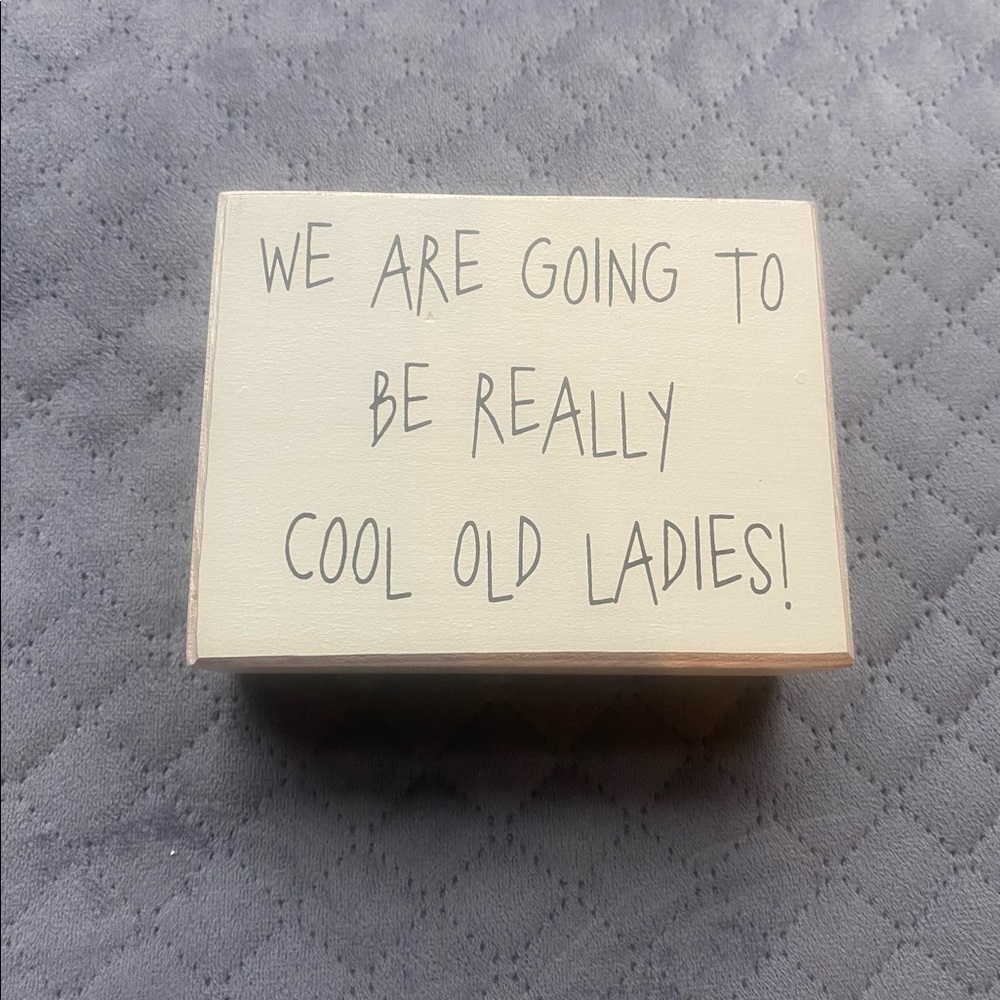 Collins Fresh + Original Wooden Block Sign